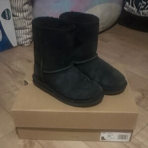 UGG Kids Black Classic Short Boots